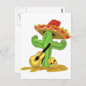 Mexicaanse Cactus Briefkaart (Voorkant / Achterkant)