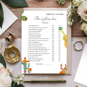 Mexicaanse Cactus Bruiloft schoen spel partij spel Aankondiging