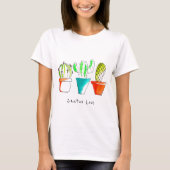 Mexicaanse cactus houden van tekenkunst t-shirt (Voorkant)