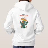 Mexicaanse Cactus Illustratie Happy Cinco de Mayo Hoodie (Achterkant)