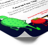 Mexicaanse cactus maïs diner party catering menu poster (Hoek)