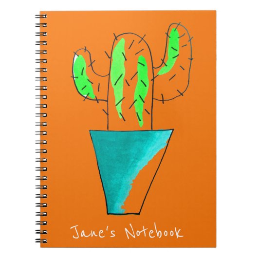 Mexicaanse cactus plant art notitieboek (Voorkant)