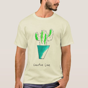 Mexicaanse cactus plant art t-shirt