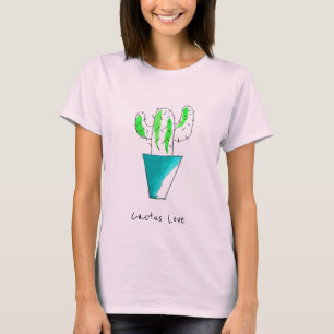 Mexicaanse cactus plant art t-shirt