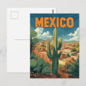  Mexicaanse Cactus Reizen Briefkaart (Voorkant / Achterkant)