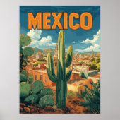  Mexicaanse Cactus Reizen Poster (Voorkant)