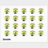 Mexicaanse Cactus Ronde Sticker (Vel)