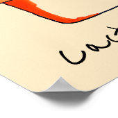 Mexicaanse cactus schattige illustratie kunst poster (Hoek)