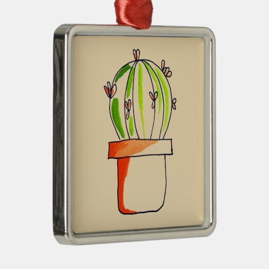 Mexicaanse cactus schattige woestijnkunst metalen ornament (Rechts)