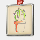 Mexicaanse cactus schattige woestijnkunst metalen ornament (Links)