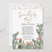 Mexicaanse Cactus Sprinkle door Mail Baby shower Kaart (Voorkant)