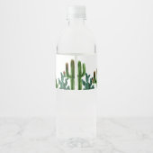 Mexicaanse Cactus Waterfles Etiketten (Achterkant)
