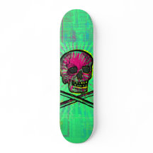 Mexicaanse Calavera Groene Ray Skull Grunge Kunst
