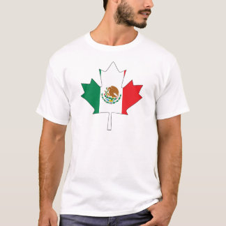 Mexicaanse Canadese vlag T-shirt