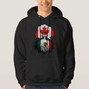 Mexicaanse Canadese vlag voor boomstammen in Canad Hoodie