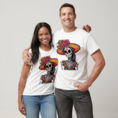 Mexicaanse Catrina Skeleton Art T-shirt (Unisex)