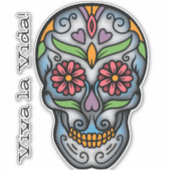 Mexicaanse Cavalera Sugar Skull Sticker (Voorkant)