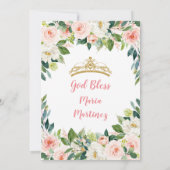 Mexicaanse Charro-laarzen Roze en Gouden Quinceañe Kaart (Achterkant)