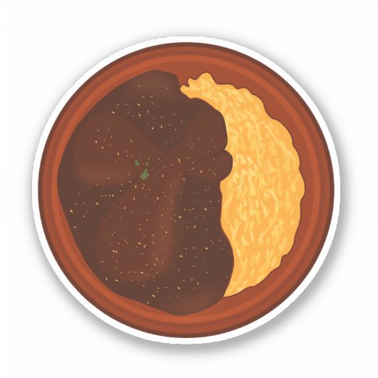 Mexicaanse Chicken Mole Sticker (Voorkant)