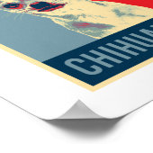 Mexicaanse Chihuahua Dog Portrait Pop Art Poster (Hoek)