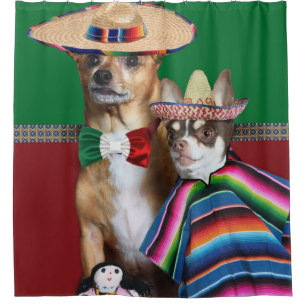 Mexicaanse Chihuahua-honden Shower-gordijn Douchegordijn