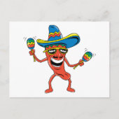 Mexicaanse Chili Pepper Briefkaart (Voorkant)