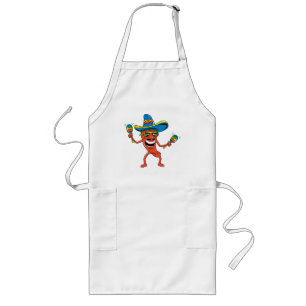 Mexicaanse Chili Pepper Lang Schort
