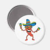 Mexicaanse Chili Pepper Magneet (Voorkant / Achterkant)