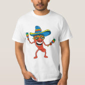 Mexicaanse Chili Pepper T-shirt (Voorkant)