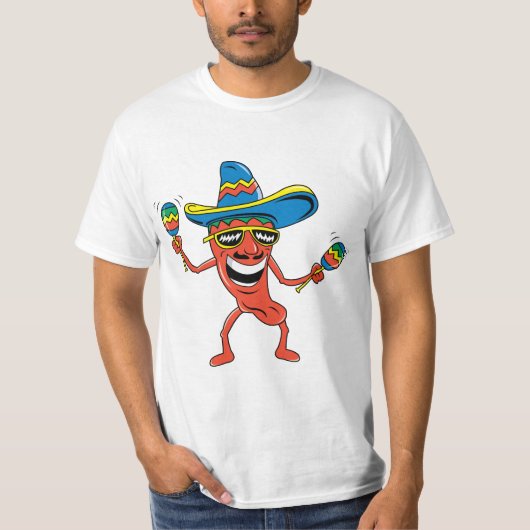 Mexicaanse Chili Pepper T-shirt (Voorkant)