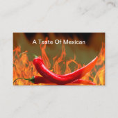 Mexicaanse Chili Peppers Restaurant Visitekaartjes (Voorkant)