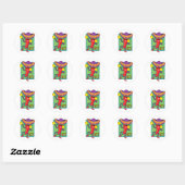 Mexicaanse Chili Ronde Sticker (Vel)