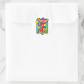 Mexicaanse Chili Ronde Sticker (Tas)