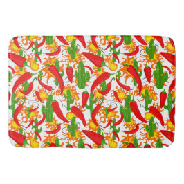 Mexicaanse Chillies en Flames Badmat