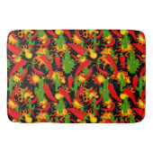 Mexicaanse Chillies en Flames Badmat (Voorkant)