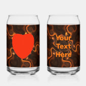 Mexicaanse chocolade blikvorm glas (Voorkant)