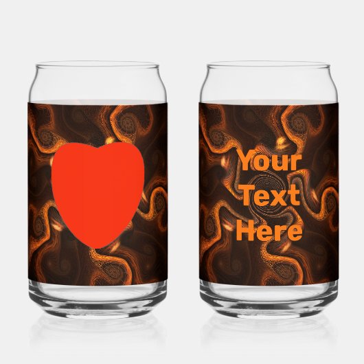 Mexicaanse chocolade blikvorm glas (Voorkant)