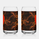 Mexicaanse chocolade blikvorm glas (Links)