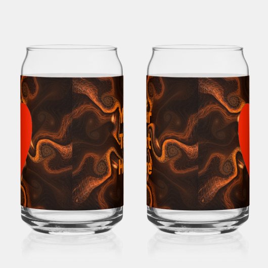 Mexicaanse chocolade blikvorm glas (Links)