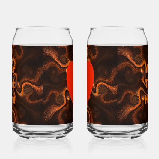 Mexicaanse chocolade blikvorm glas (Rechts)