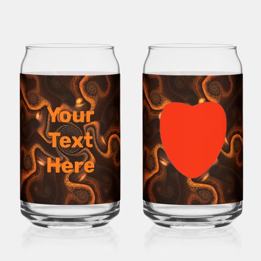 Mexicaanse chocolade blikvorm glas (Achterkant)