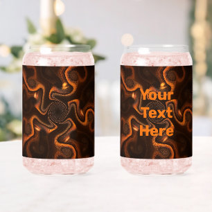 Mexicaanse chocolade blikvorm glas