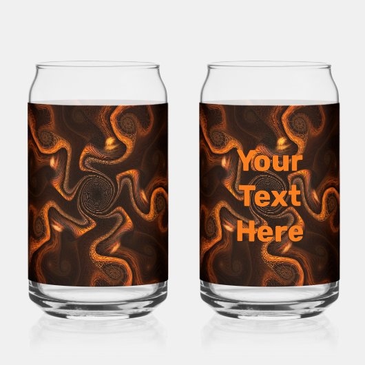 Mexicaanse chocolade blikvorm glas (Voorkant)