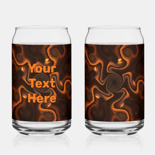 Mexicaanse chocolade blikvorm glas (Achterkant)