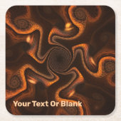 Mexicaanse chocolade kartonnen onderzetters (Voorkant)