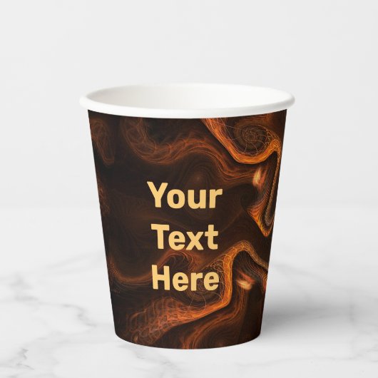 Mexicaanse chocolade papieren bekers (Voorkant)