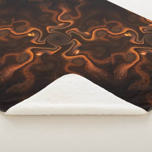 Mexicaanse chocolade sherpa deken (3/4)