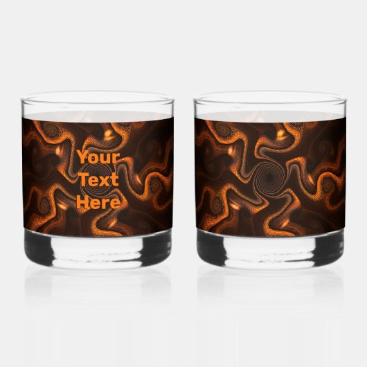 Mexicaanse chocolade whisky glas (Achterkant)