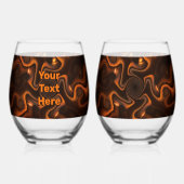 Mexicaanse chocolade wijnglas zonder voet (Achterkant)