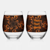 Mexicaanse chocolade wijnglas zonder voet (Voorkant)